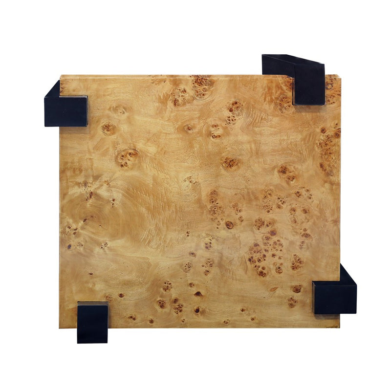 Atlas Lighting Bromo Accent Table, Natural Burl