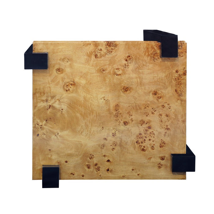 Atlas Lighting Bromo Accent Table, Natural Burl