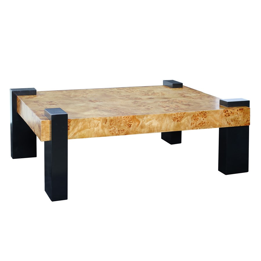 Atlas Lighting Bromo Coffee Table, Natural Burl