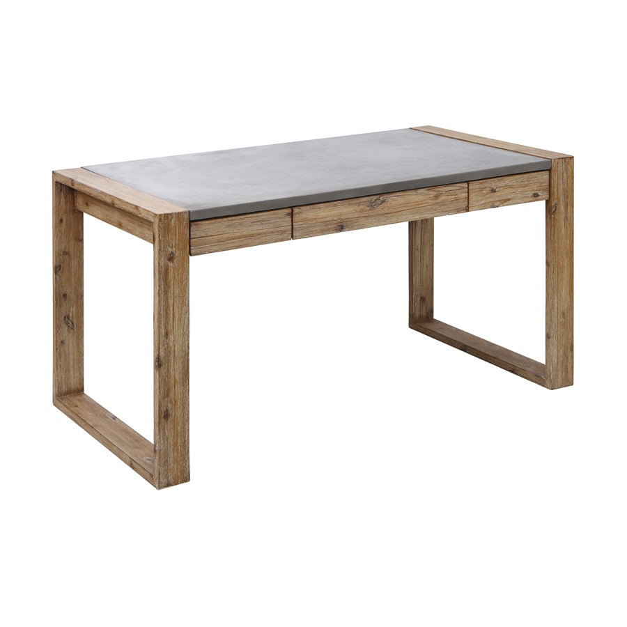 Atlas Lighting Brooklyn Heights Desk Polished Concrete