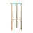 Atlas Lighting Bump Out Accent Table, Aged Brass Aged Brass
