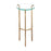 Atlas Lighting Bump Out Accent Table, Aged Brass Aged Brass