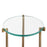 Atlas Lighting Bump Out Accent Table, Aged Brass Aged Brass