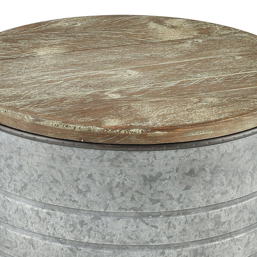 Atlas Lighting Cannes Accent Table, Galvanized