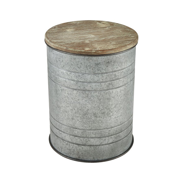 Atlas Lighting Cannes Accent Table, Galvanized
