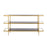 Atlas Lighting Carrick Console Table, Dark Mahogany
