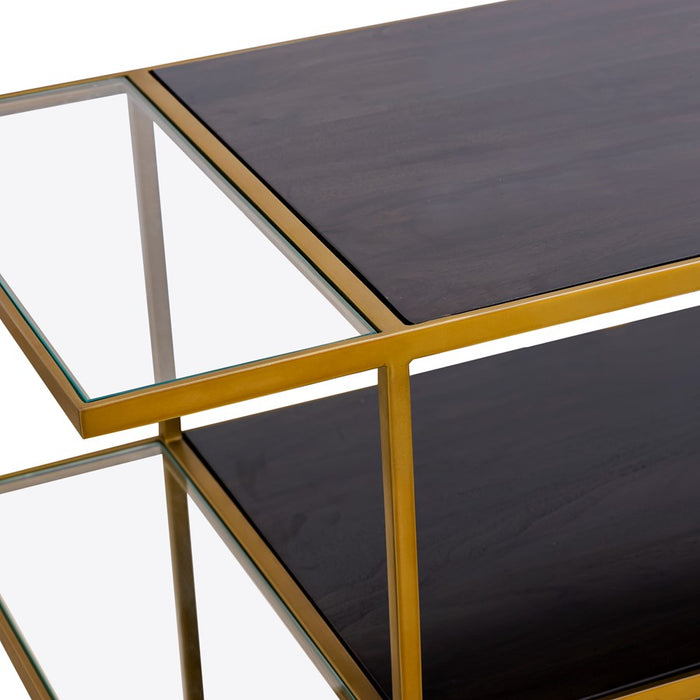Atlas Lighting Carrick Console Table, Dark Mahogany