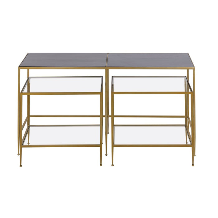 Atlas Lighting Carrick Nesting Console Table, Set of 3, Mahogany
