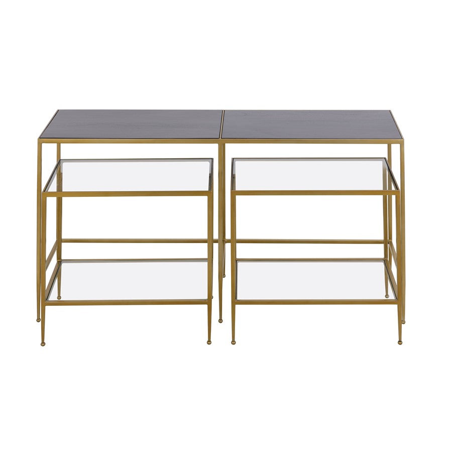 Atlas Lighting Carrick Nesting Console Table, Set of 3, Mahogany