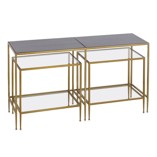 Atlas Lighting Carrick Nesting Console Table, Set of 3, Mahogany