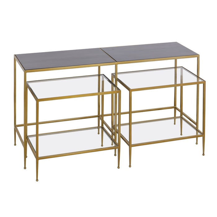 Atlas Lighting Carrick Nesting Console Table, Set of 3, Mahogany