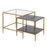 Atlas Lighting Carrick Nesting Table Set of 2, Dark Mahogany