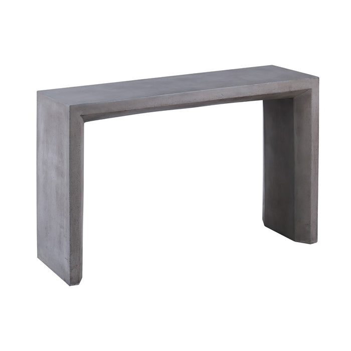 Atlas Lighting Chamfer Console Table, Polished Concrete
