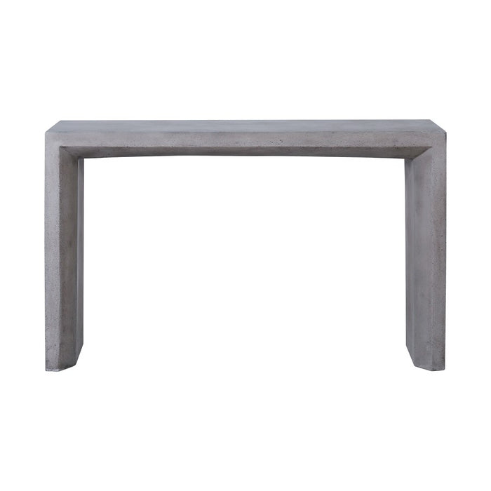 Atlas Lighting Chamfer Console Table, Polished Concrete