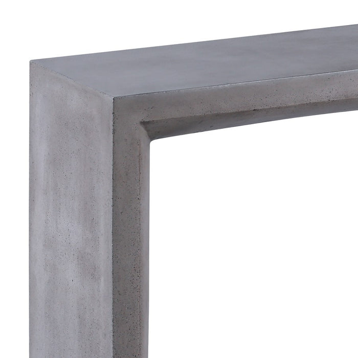 Atlas Lighting Chamfer Console Table, Polished Concrete