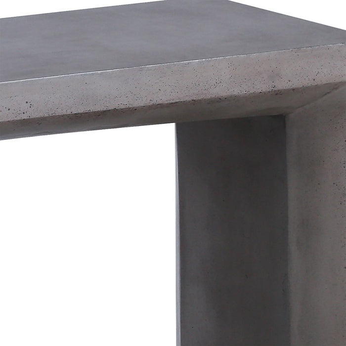 Atlas Lighting Chamfer Console Table, Polished Concrete