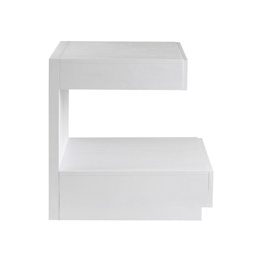 Atlas Lighting Checkmate Accent Table, White