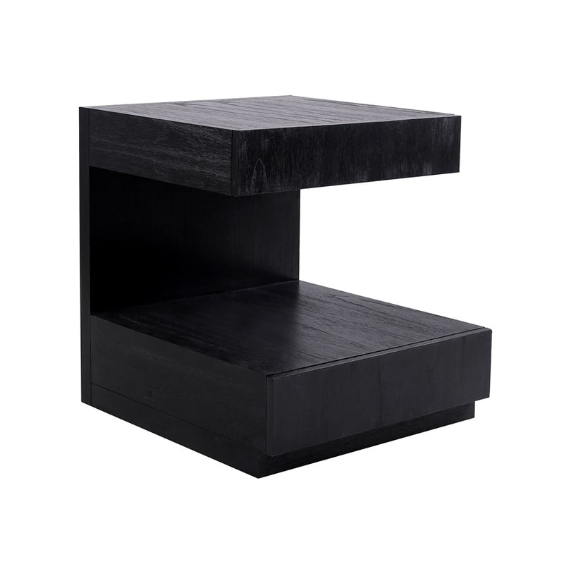 Atlas Lighting Checkmate Accent Table, Checkmate Black