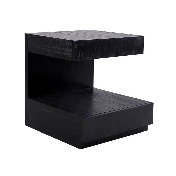 Atlas Lighting Checkmate Accent Table, Checkmate Black