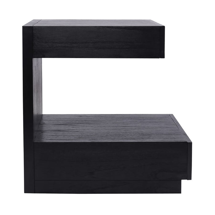 Atlas Lighting Checkmate Accent Table, Checkmate Black