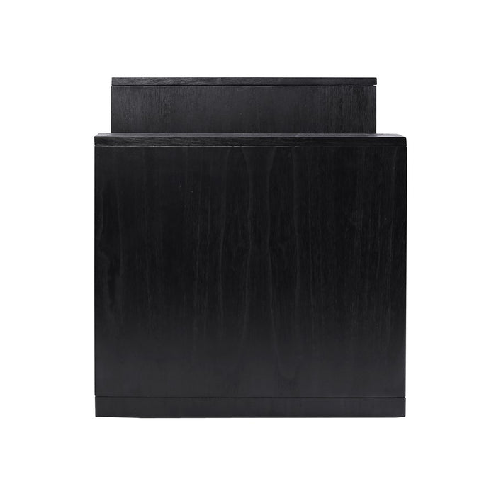Atlas Lighting Checkmate Accent Table, Checkmate Black