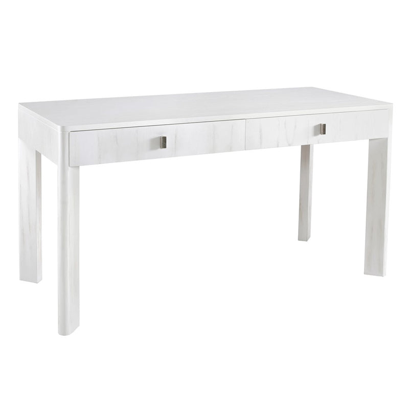 Atlas Lighting Checkmate 56in Console Table | Traditional White Wood and Nickel Metal | Hallway & Living Room Storage | Model TA11042-01