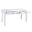 Atlas Lighting Checkmate Console Table, Checkmate White
