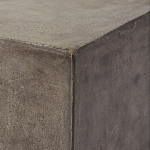 Atlas Lighting Cubo Accent Table, Polished Concrete