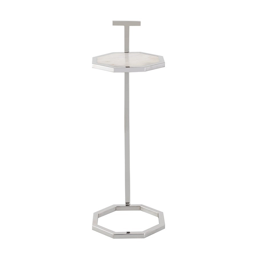 Atlas Lighting Daro Accent Table, Nickel