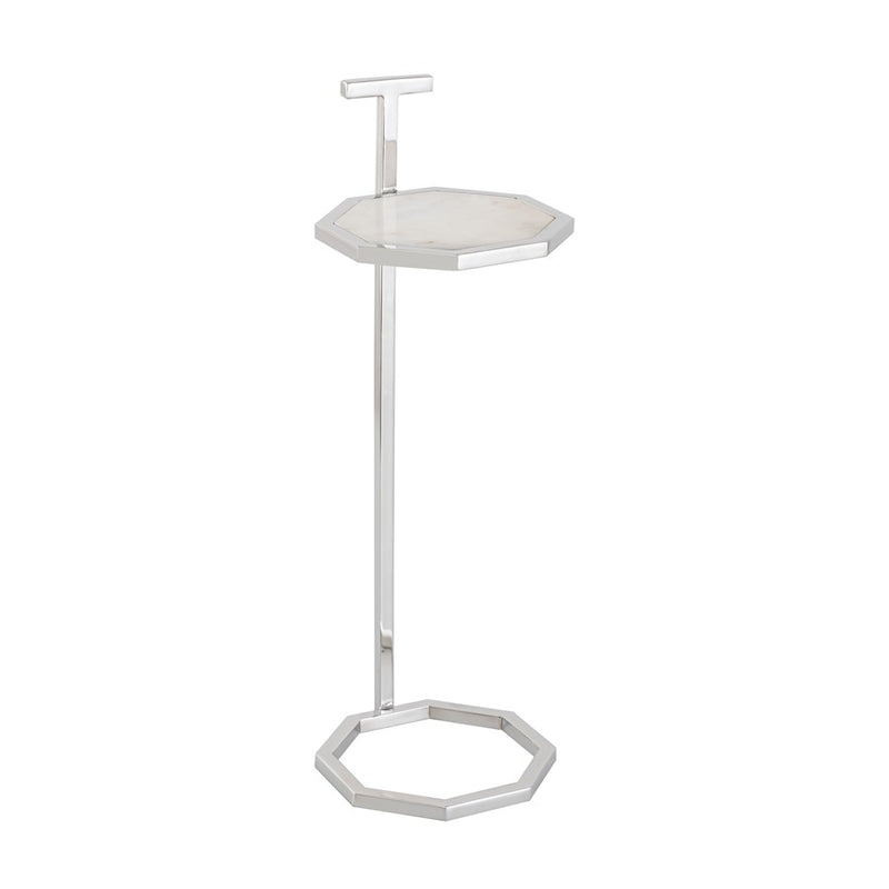 Atlas Lighting Daro Accent Table, Nickel