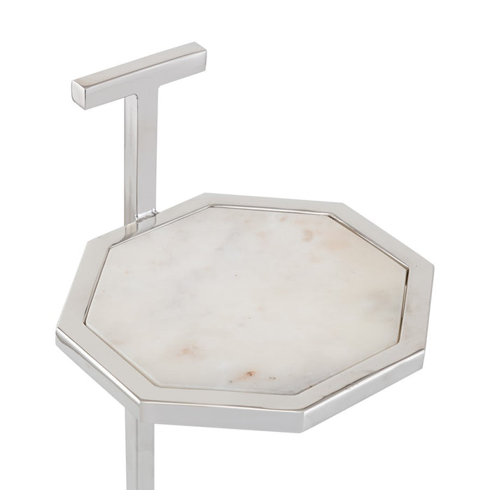 Atlas Lighting Daro Accent Table, Nickel