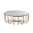 Atlas Lighting Demille Coffee Table, Satin Brass
