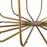 Atlas Lighting Demille Coffee Table, Satin Brass