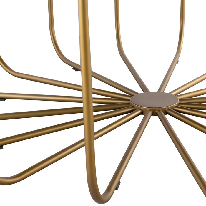 Atlas Lighting Demille Coffee Table, Satin Brass