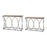 Atlas Lighting Fisher Island Console Table, Set of 2, Natural