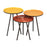 Atlas Lighting Gregg Accent Table, Set of 3, Yellow