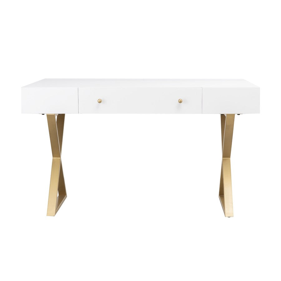 Atlas Lighting Guilford Desk, White