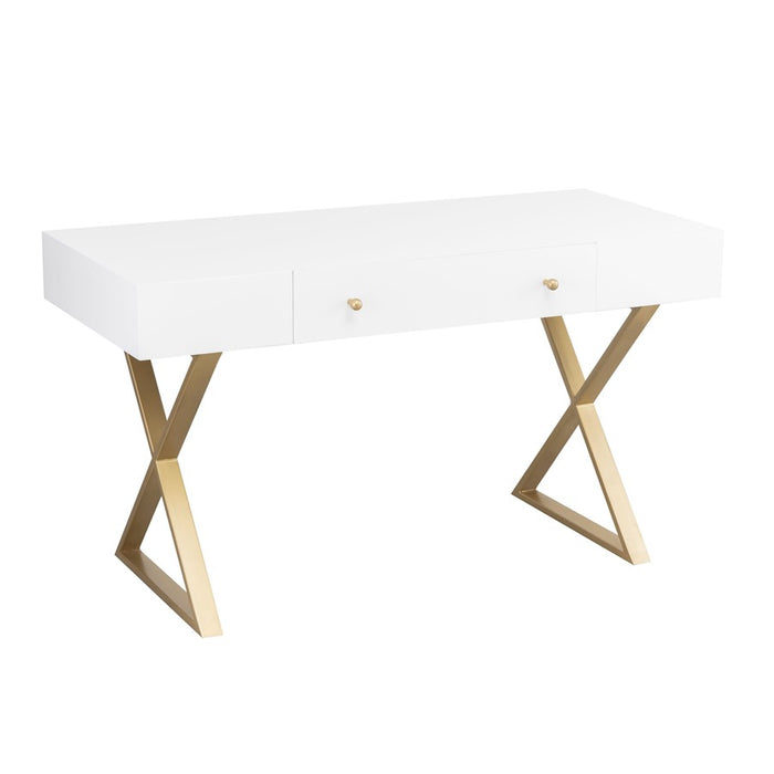 Atlas Lighting Guilford Desk, White