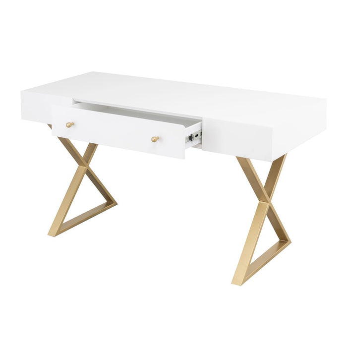 Atlas Lighting Guilford Desk, White