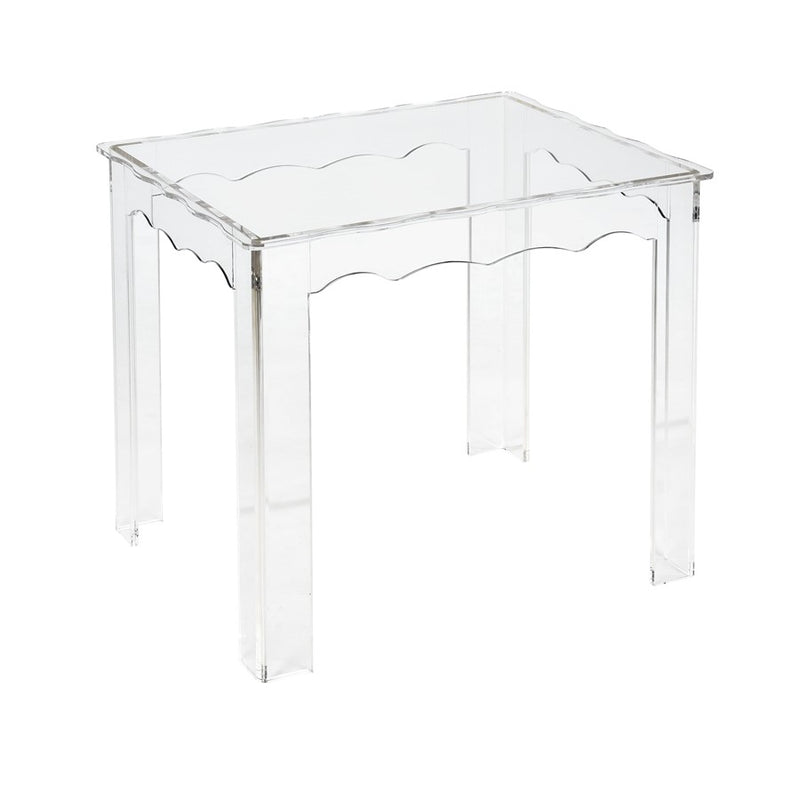 Atlas Lighting Jacobs Nesting Tables, Set of 3 | Clear Acrylic Transitional Accent Tables | Living Room & Bedroom | 12-22in H | Model TA11104-01S