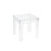 Atlas Lighting Jacobs Nesting Table, Set of 3, Square Clear