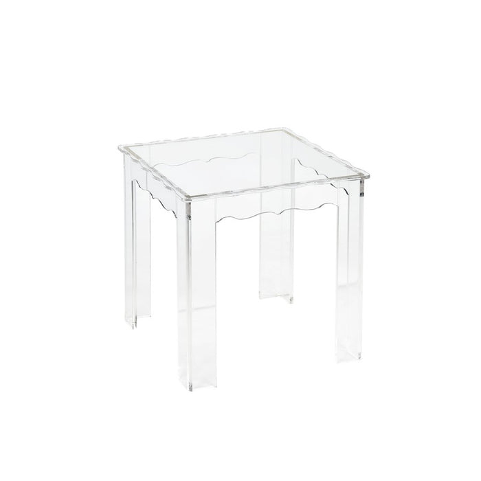 Atlas Lighting Jacobs Nesting Table, Set of 3, Square Clear