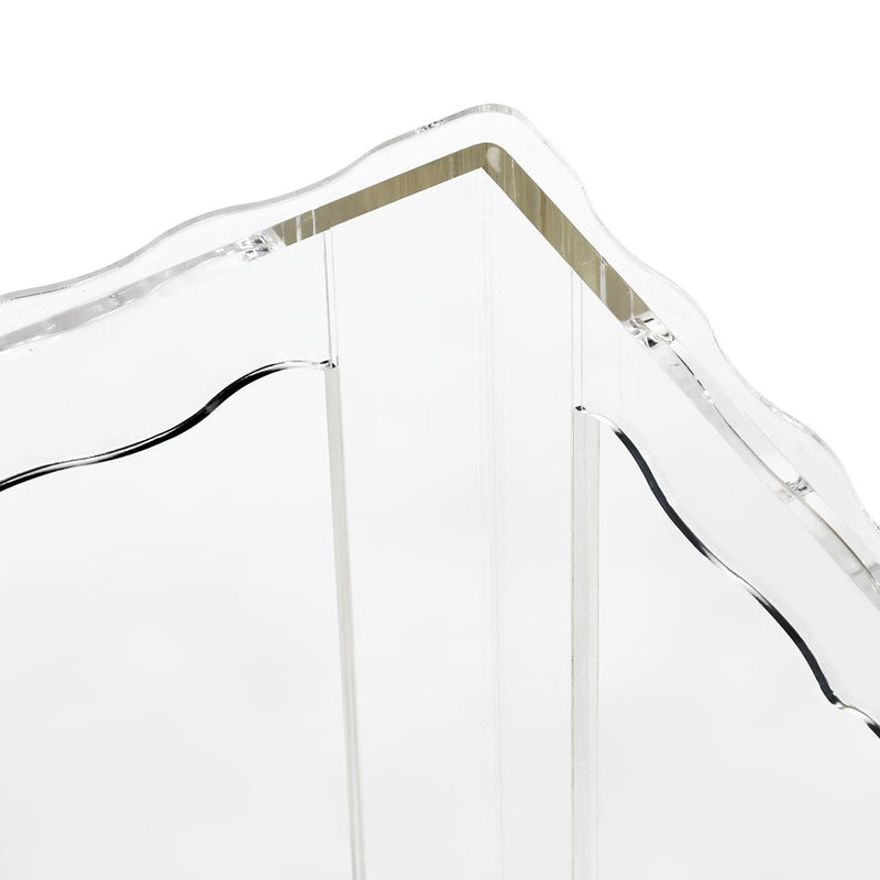 Atlas Lighting Jacobs Nesting Table, Set of 3, Square Clear