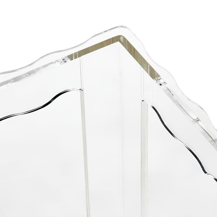 Atlas Lighting Jacobs Nesting Table, Set of 3, Square Clear