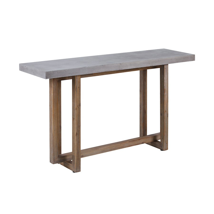 Atlas Lighting Merrell Console Table, Polished Concrete