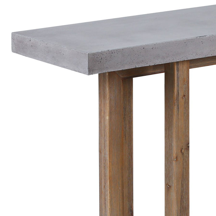 Atlas Lighting Merrell Console Table, Polished Concrete