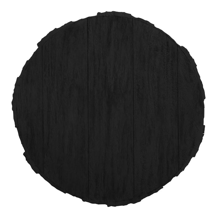 Atlas Lighting Minato Accent Table, Shou Sugi Ban