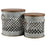 Atlas Lighting Parla Accent Table, Set of 2, Galvanized