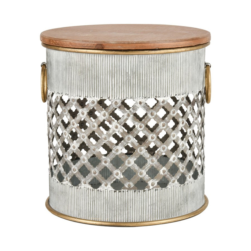 Atlas Lighting Parla Accent Table, Set of 2, Galvanized