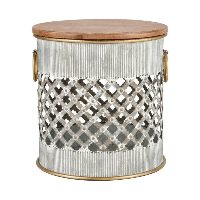 Atlas Lighting Parla Accent Table, Set of 2, Galvanized